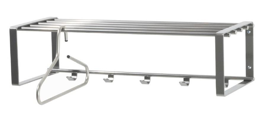 Garderobe Wandgarderobe Rex 2 in Edelstahloptik