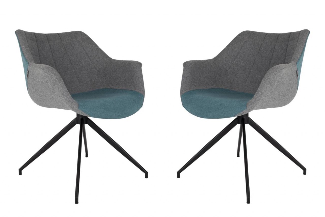 2er Set Sessel DOULTON BLUE von ZUIVER
