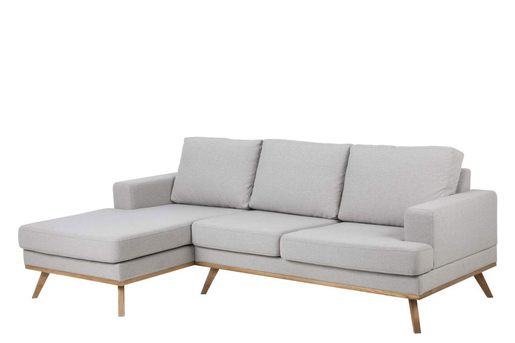 Sofa Norwich Hellgrau Mit Chaiselongue Links