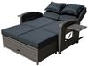 Gartensofa NIZZA mit Liegefunktion und Klapptischen